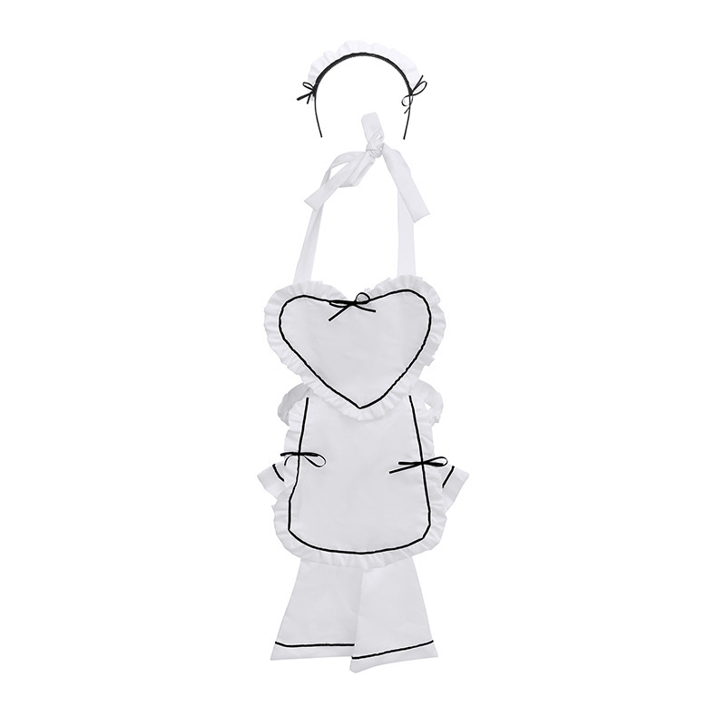 New style of sexy lingerie: Japanese-inspired love-themed maid outfit, role-play servant uniform set – shipped in one order.