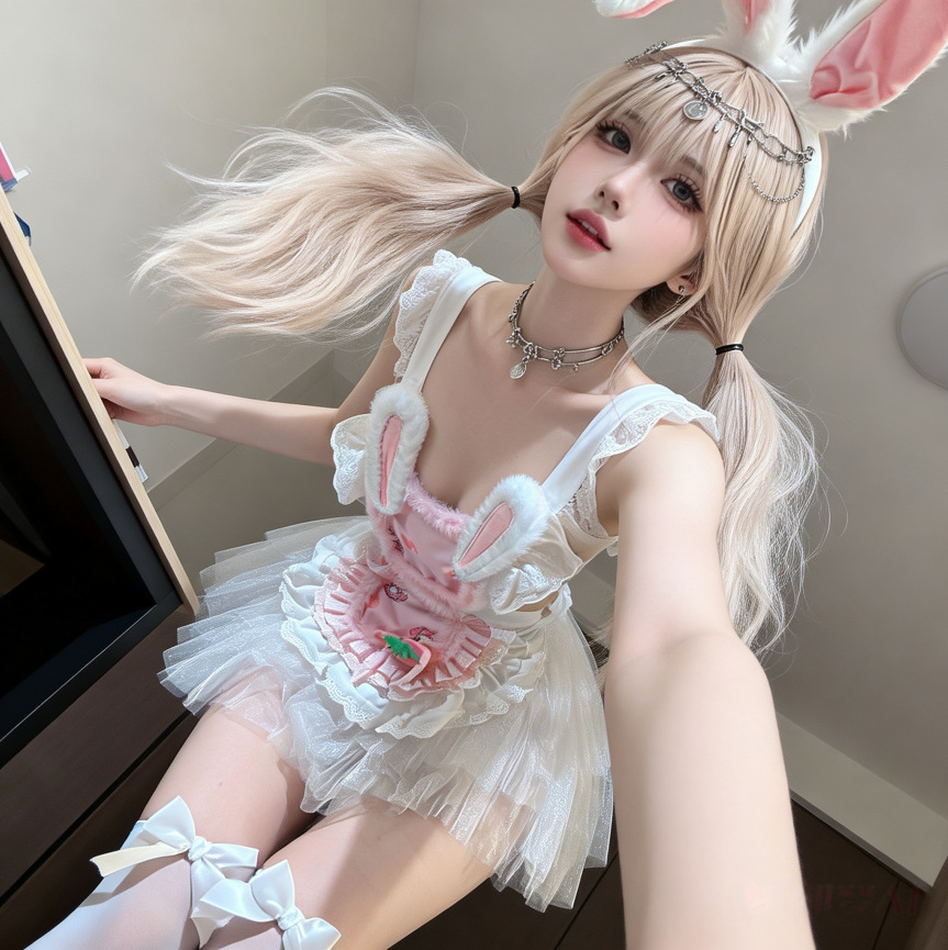 Erotic underwear for the US, sexy rabbit  cosplay costumes, one-piece outfits that don’t need to be removed.