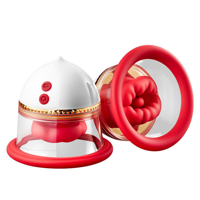 Rotating tongue-licking nipple stimulator, breast stimulator, home contraceptive product