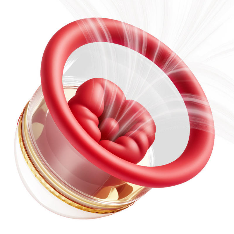 Rotating tongue-licking nipple stimulator, breast stimulator, home contraceptive product