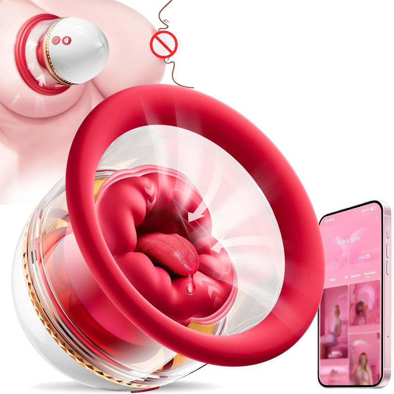 Rotating tongue-licking nipple stimulator, breast stimulator, home contraceptive product
