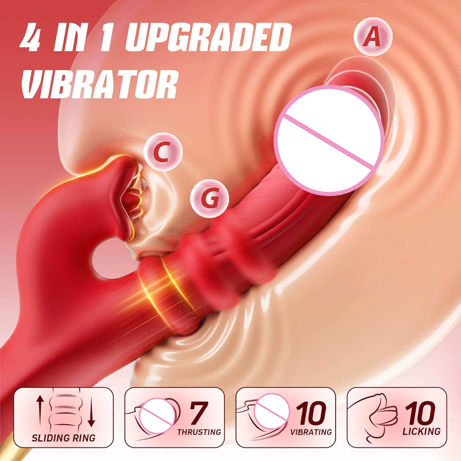 Rabbit Kneading Stretcher Women's G-Spot Orgasm Body Massage Care Set
