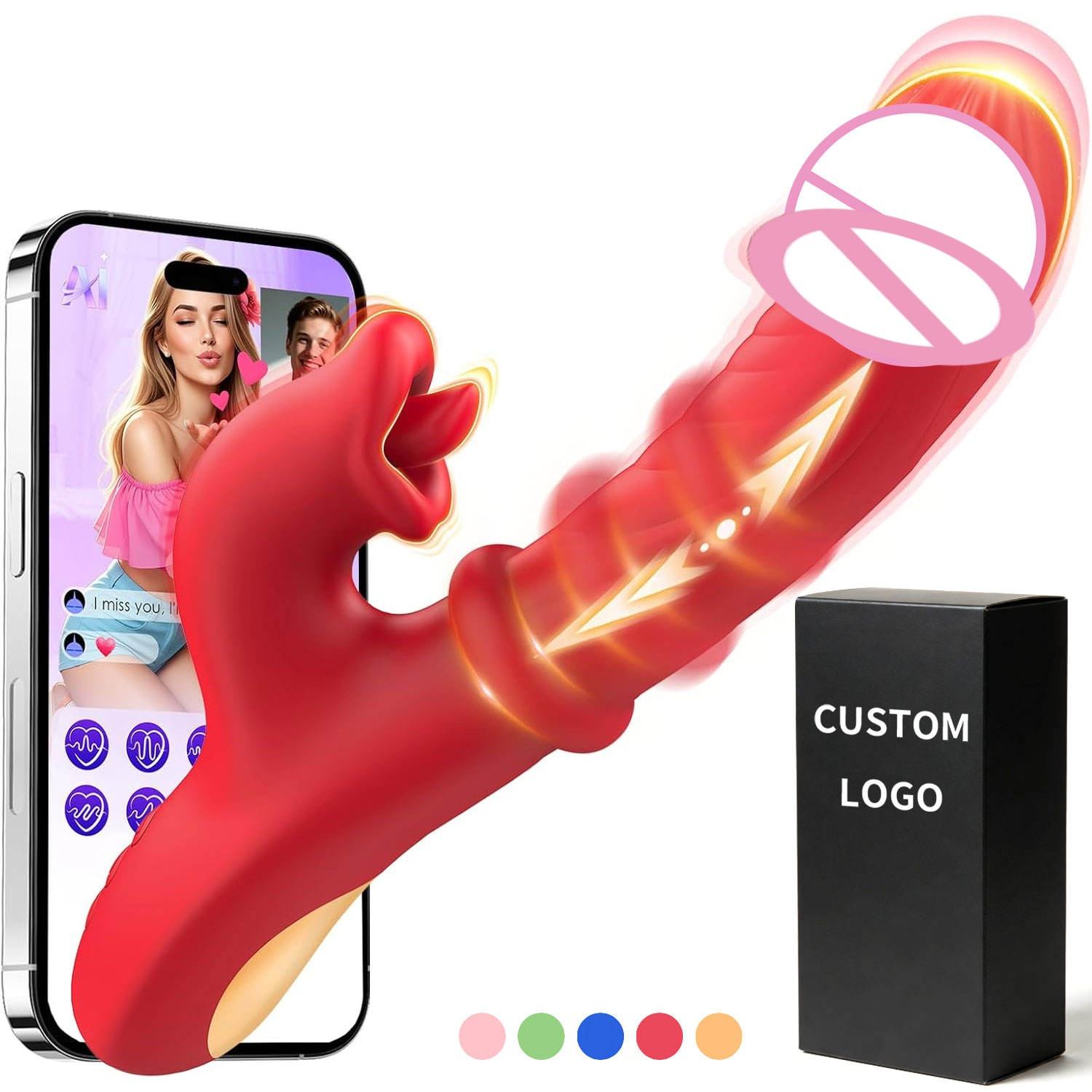 Rabbit Kneading Stretcher Women's G-Spot Orgasm Body Massage Care Set