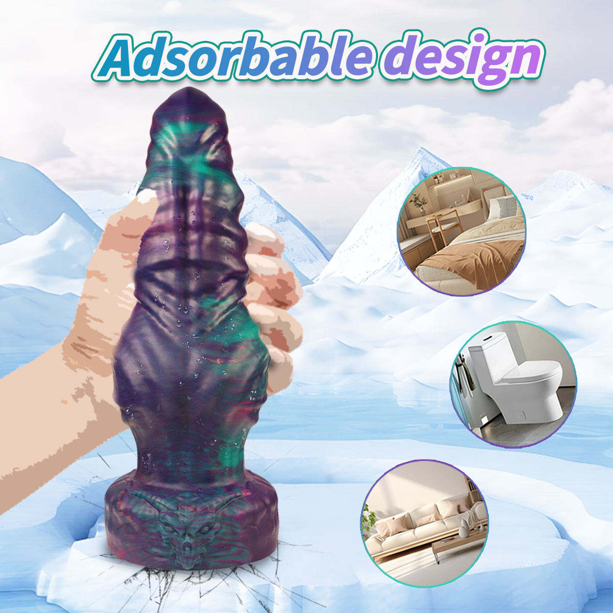 Female sex toys with special shapes, irregular anal plugs, monster designs, silicone, realistic adult adult sex toys, Valentine's Day gifts