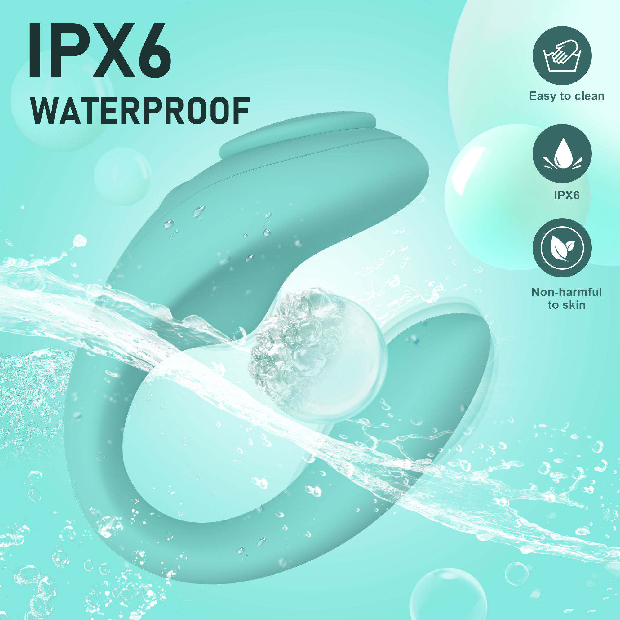 App phone remote control, wearable couple vibrator sex toy - silicone ABS Valentine's Day gift