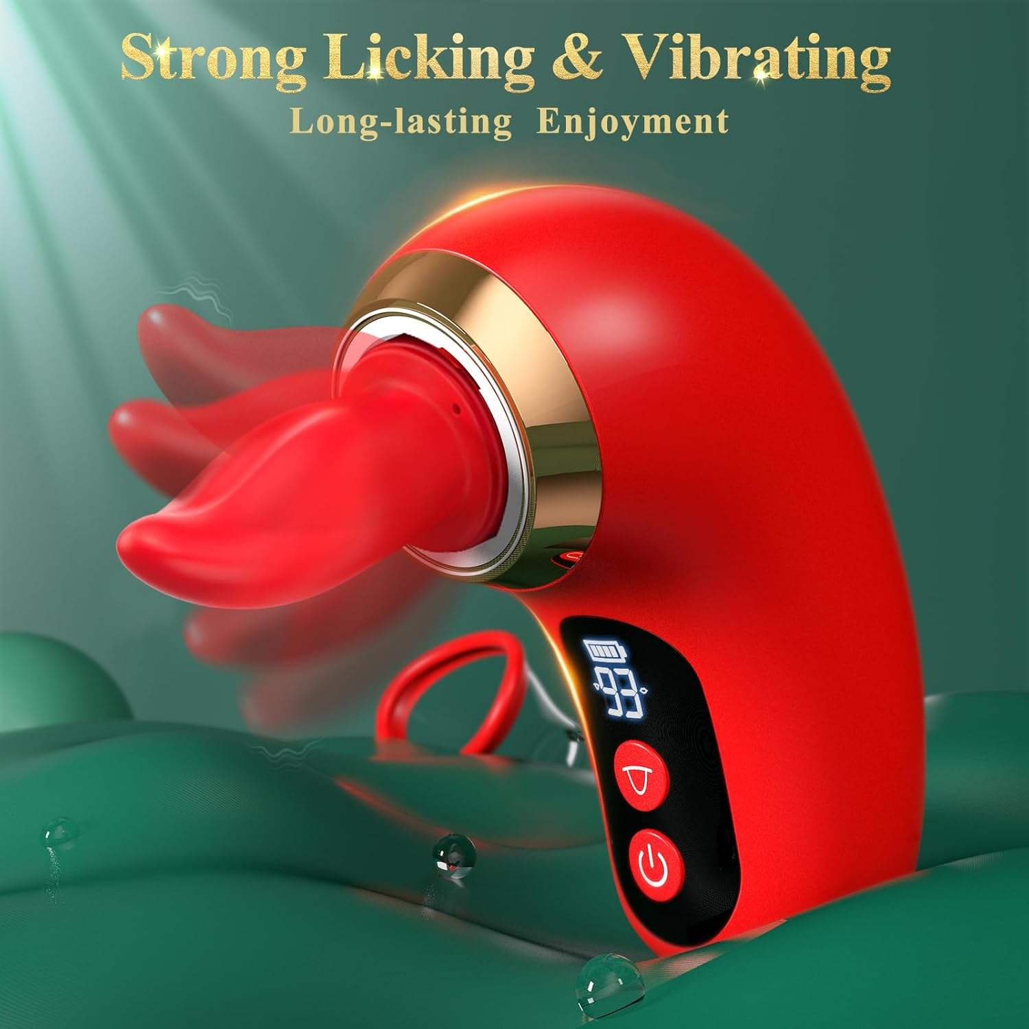 App controls clitoral licking, stimulation massager, adult adult toys, Valentine's Day gift, foreplay, nipple sucking, 4-in-1 orgasmic tongue rose