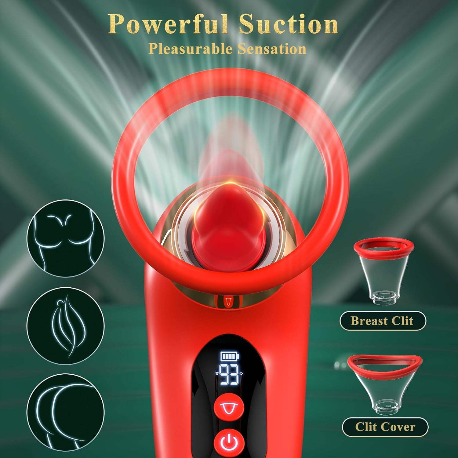 App controls clitoral licking, stimulation massager, adult adult toys, Valentine's Day gift, foreplay, nipple sucking, 4-in-1 orgasmic tongue rose