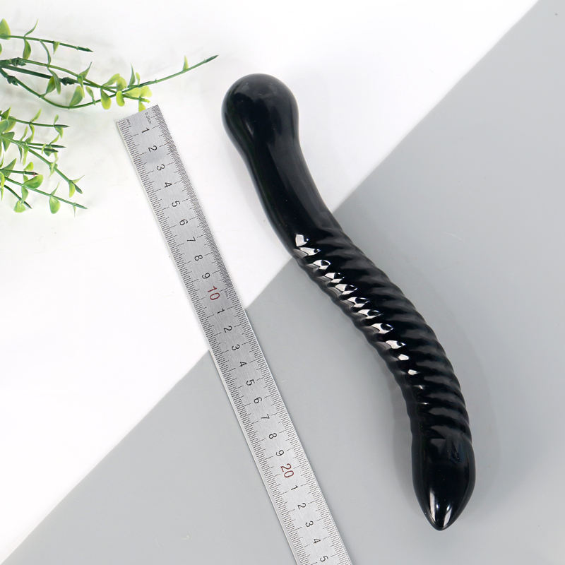 Wholesale high-quality crystal rods and black obsidian snake adult toys