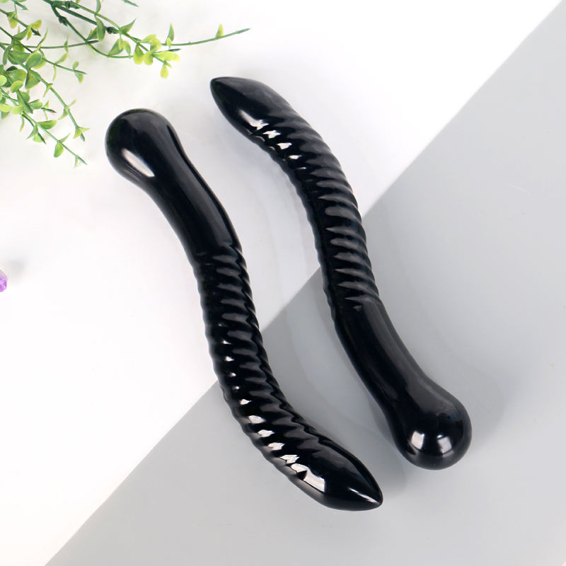 Wholesale high-quality crystal rods and black obsidian snake adult toys