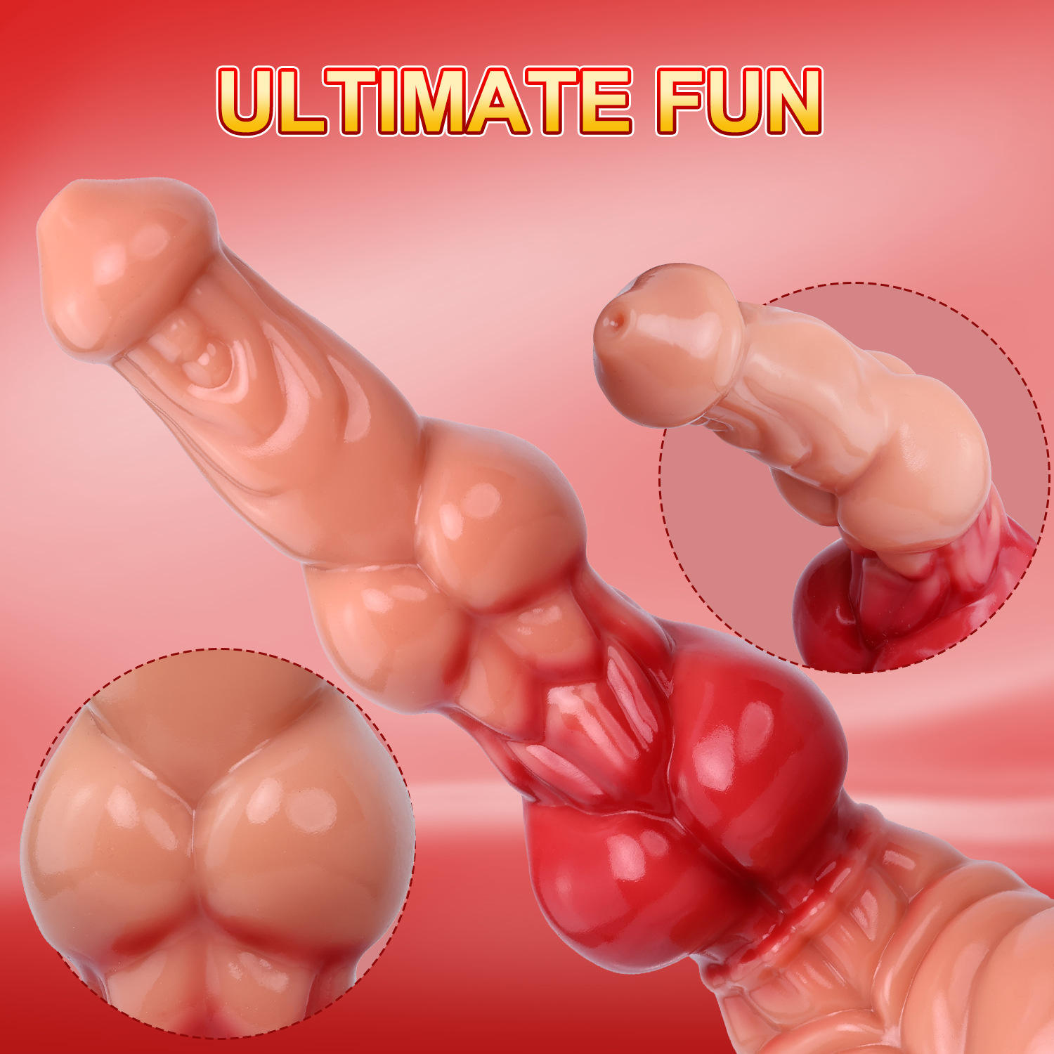Alien animal shapes, manual silicone penis toys, and other feminine care products