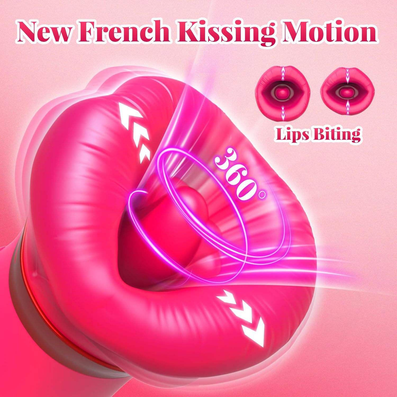 Female tongue licking and sucking massager body care tool