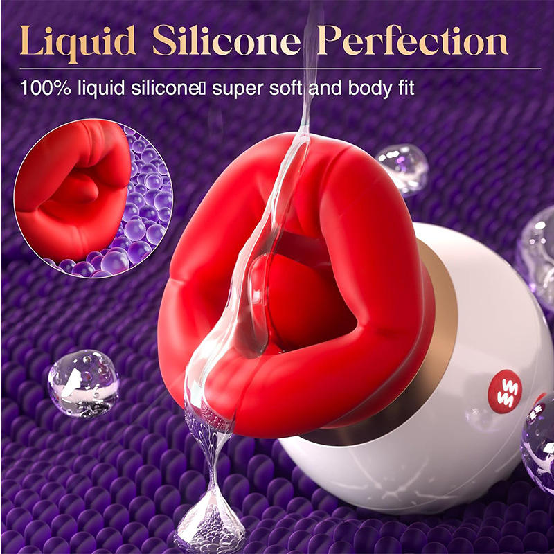 TOWAVE TO-36 360-degree rotating 10-frequency silicone tongue licking vibration massager