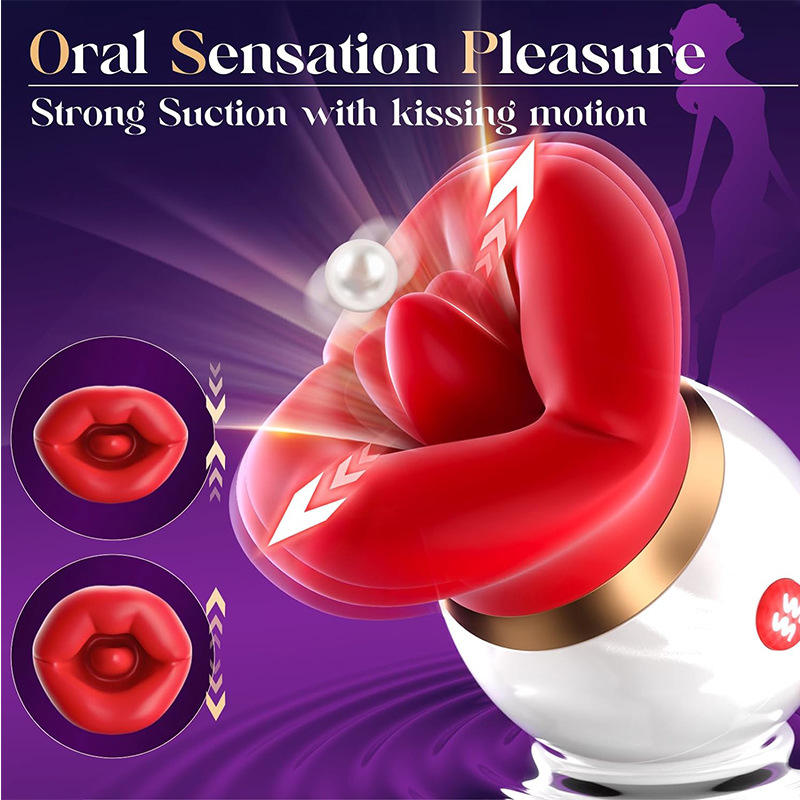 TOWAVE TO-36 360-degree rotating 10-frequency silicone tongue licking vibration massager