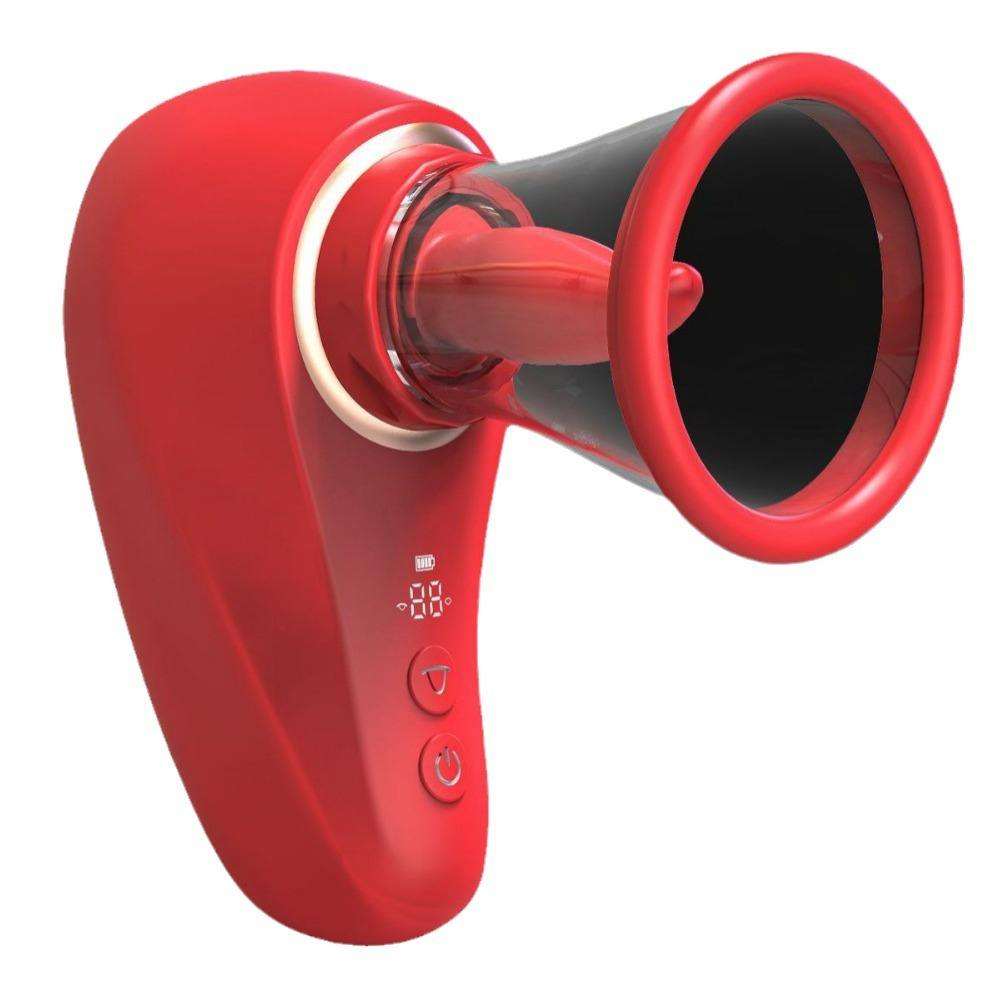 G Tongue Licking Vibrating Rose Vibrator Chest Massager Body Care Tool