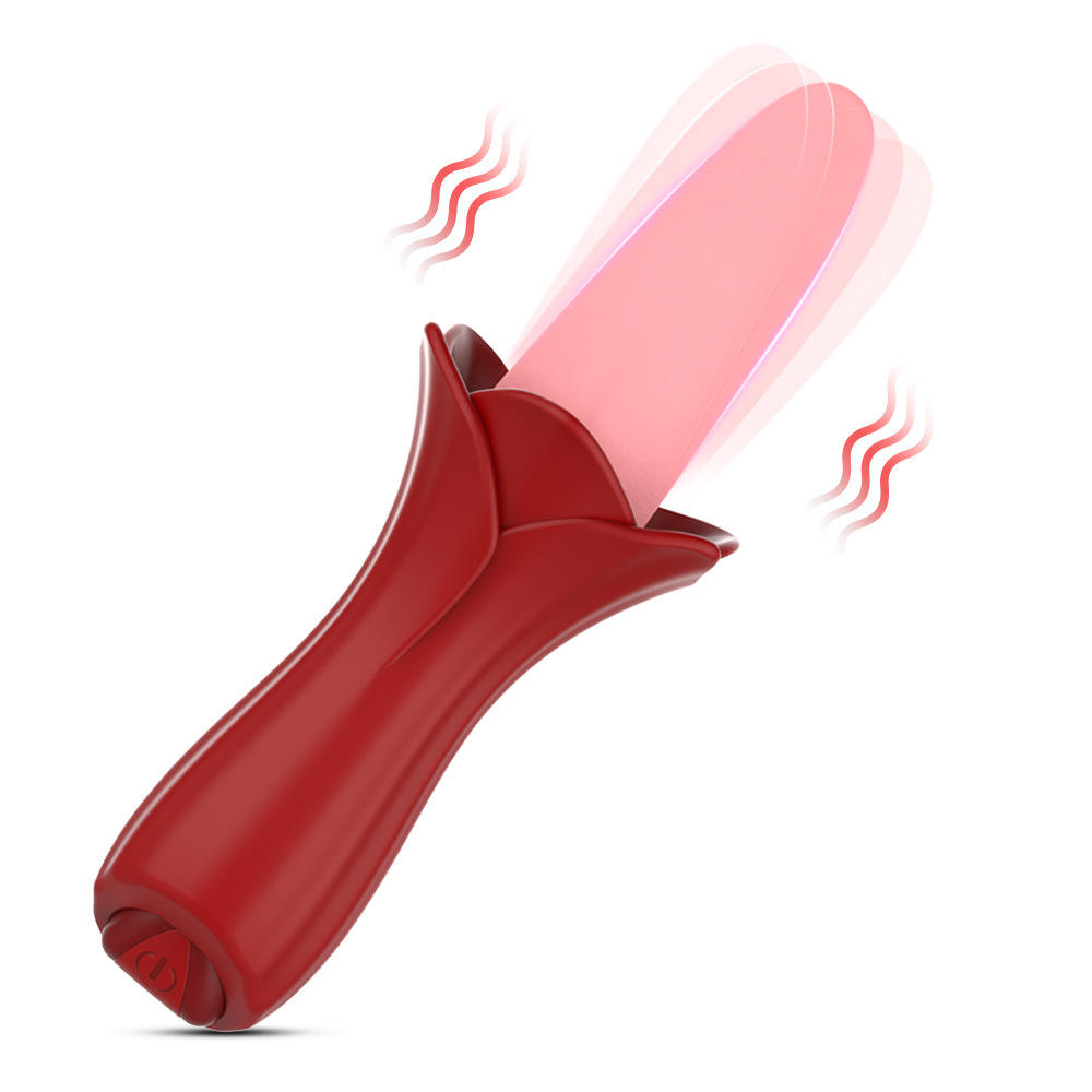 TOWAVE TO-36 Women's Tongue-Shaped Vibrator with Silicone Gel Diffuser, Used for Body Massage