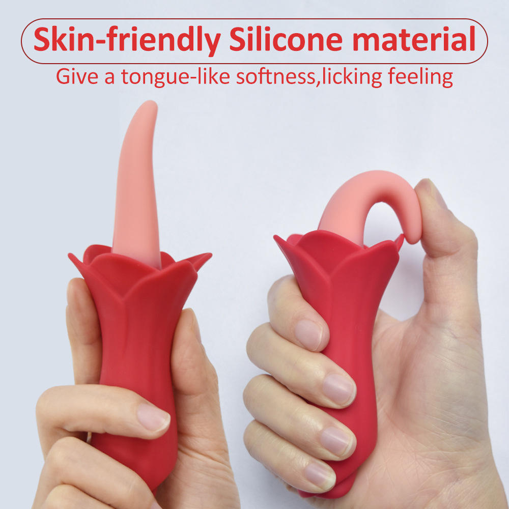 TOWAVE TO-36 Women's Tongue-Shaped Vibrator with Silicone Gel Diffuser, Used for Body Massage