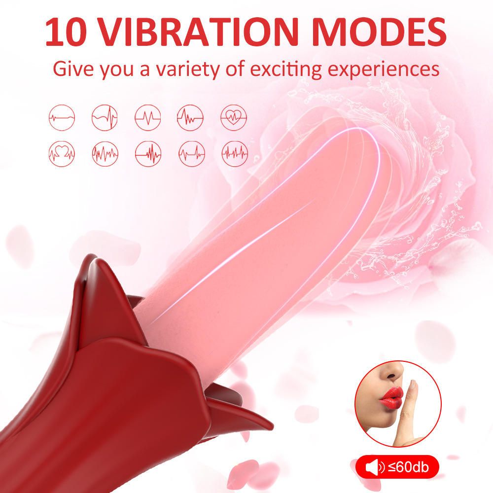 TOWAVE TO-36 Women's Tongue-Shaped Vibrator with Silicone Gel Diffuser, Used for Body Massage