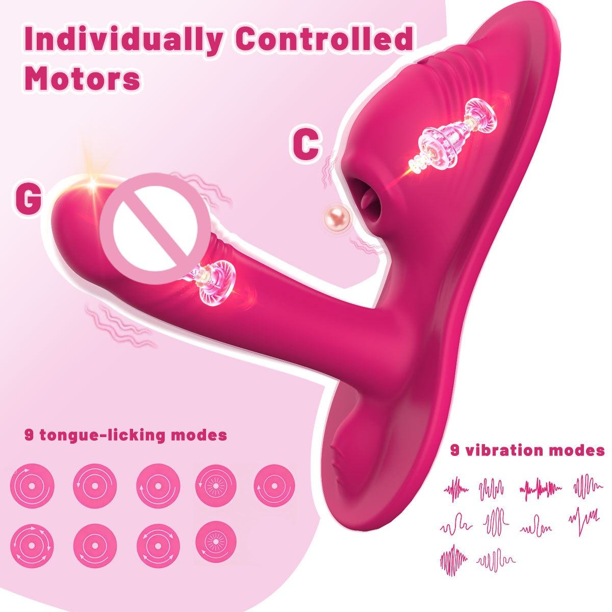 Cushion-style vibrator vibrating massage, tongue licking, masturbator, orgasm G-spot female body massager