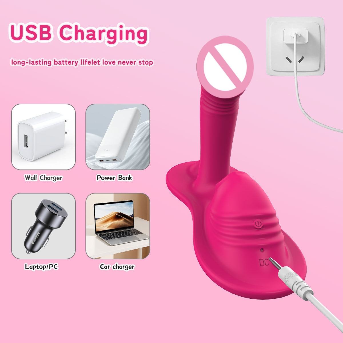 Cushion-style vibrator vibrating massage, tongue licking, masturbator, orgasm G-spot female body massager