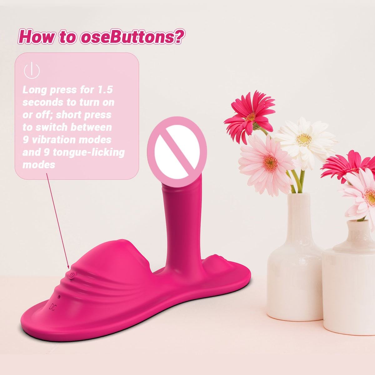 Cushion-style vibrator vibrating massage, tongue licking, masturbator, orgasm G-spot female body massager