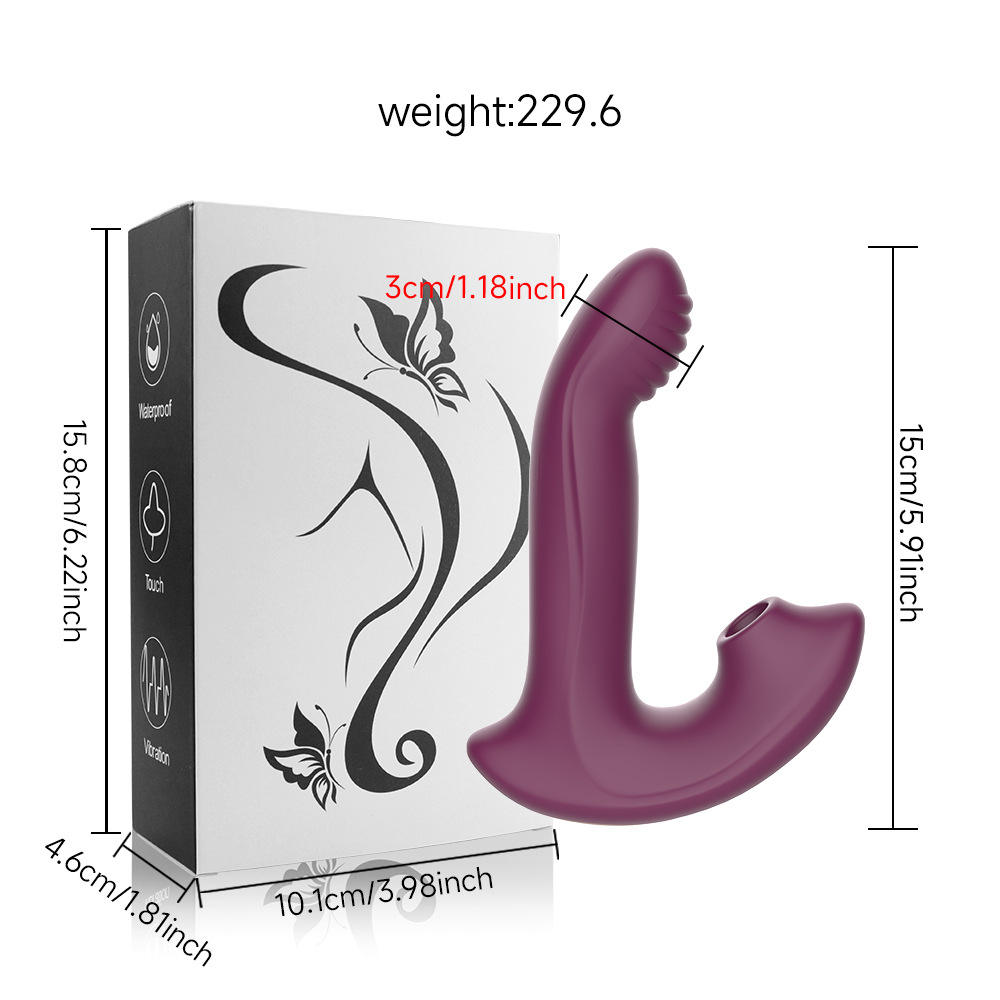 Women's silicone body massage care set with suction buttons