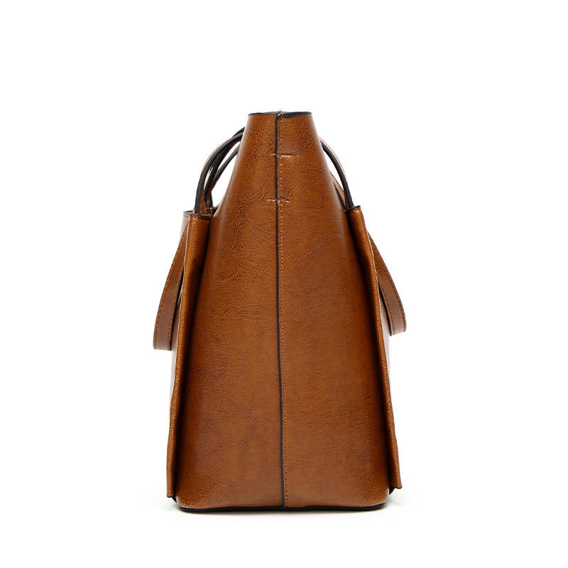 Women's PU leather handbag, patchwork style