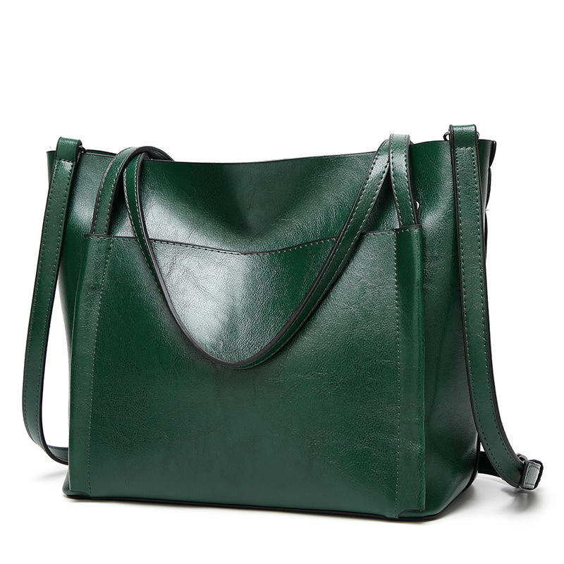 Women's PU leather handbag, patchwork style