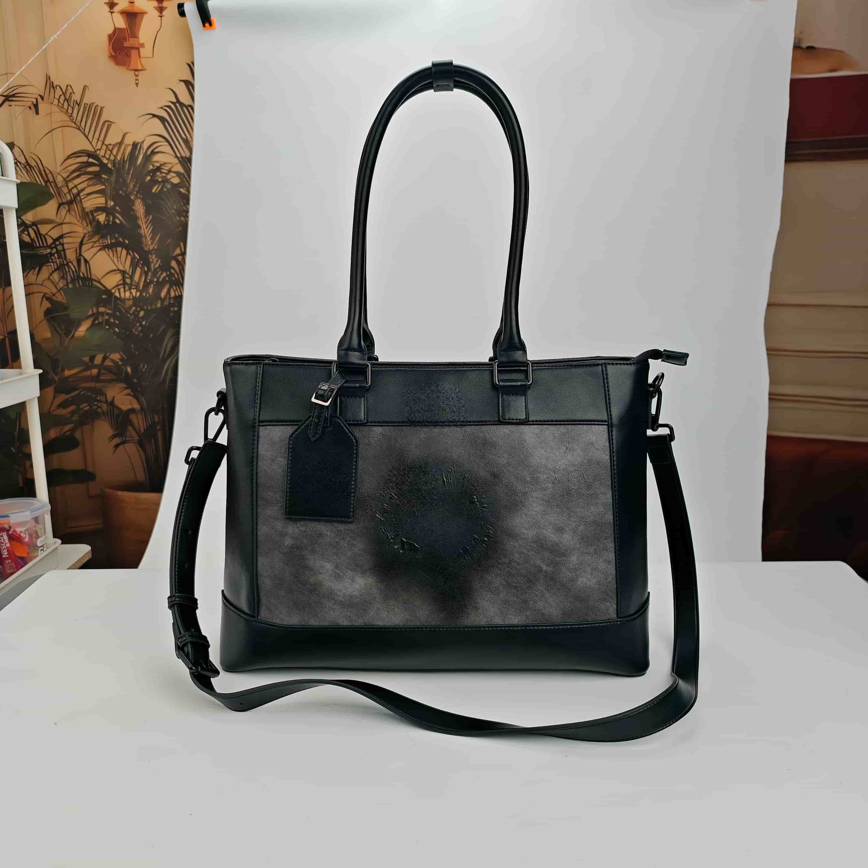 Luxurious, high-quality custom genuine leather women's handbags; Fashionable large-capacity crocodile print crossbody bags