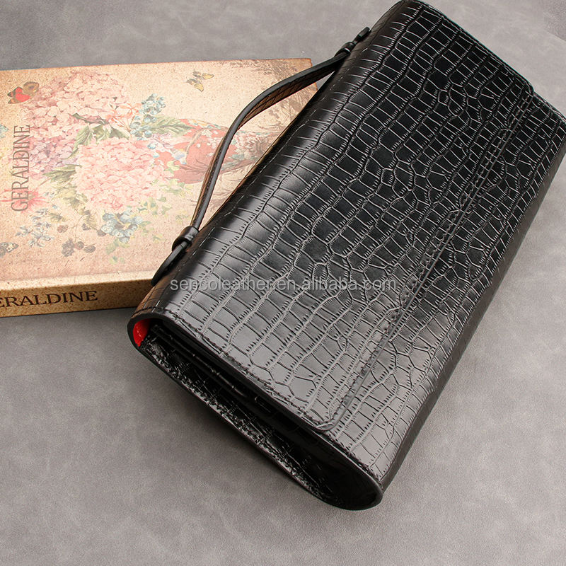 mini crocodile leather women's handbag can be customized as a fashionable daily travel crossbody bag