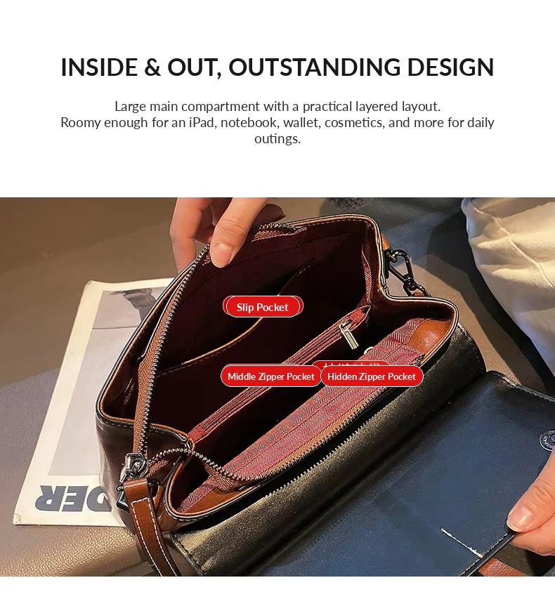 Elegant and luxurious crocodile print genuine leather tote bag, best-selling women's vintage flap portable shoulder bag
