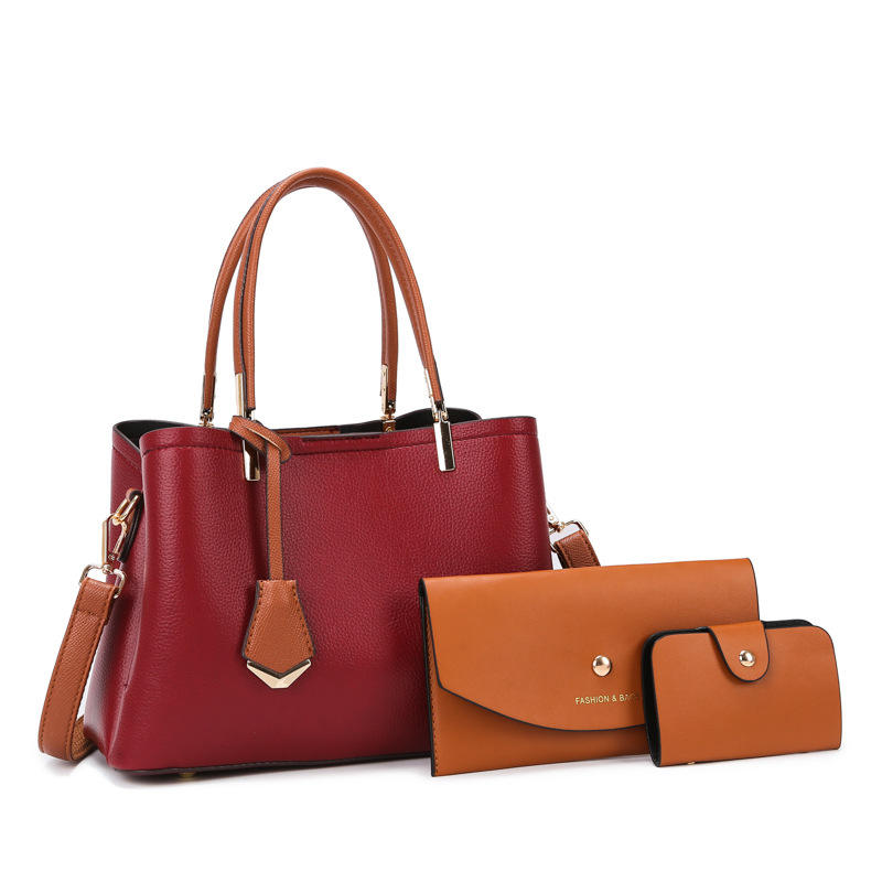 Women's Three-Piece Set Large Capacity Single Shoulder Handbag Crossbody Mother-Daughter Bag