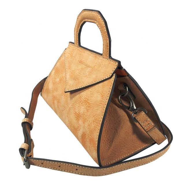 Fashion Vintage Designer Custom Genuine Leather Crossbody Bag with Double Shoulder Straps and Closed Buckle, Suitable for Women's