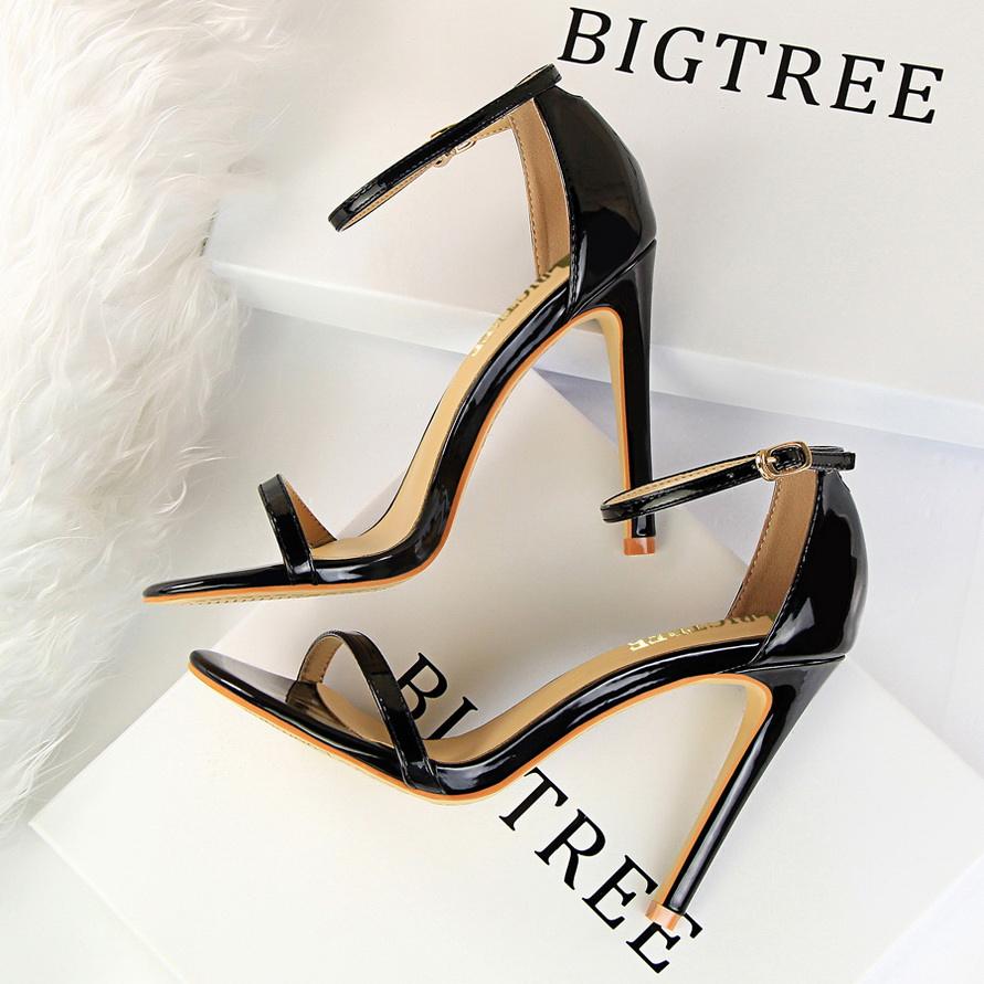 Hot black high heels for women