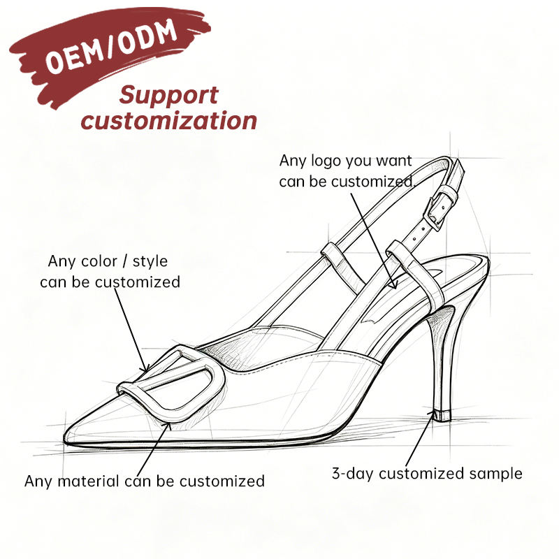Premium white genuine leather open-heel high heels, elegant pointed stiletto heels, professional office business formal shoes, V logo