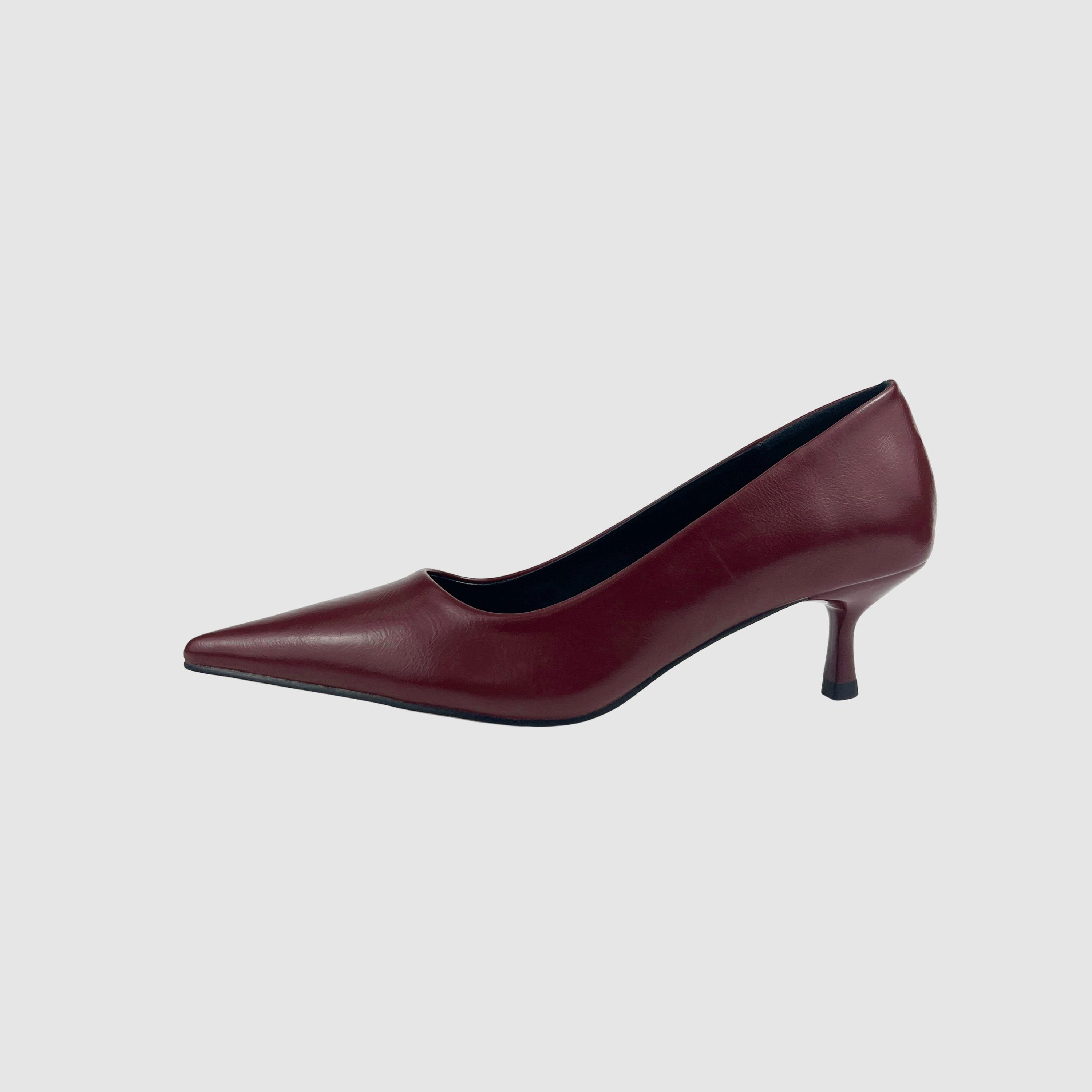 Simple women's stiletto pointed toe high heels, closed-toe/closed-toe low-top closed-toe shoes