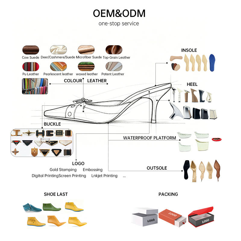 Elegant leather pointed toe mules, two-tone kitten heels, fashionable bow decoration, simple sliding shoes, designer brand party office shoes