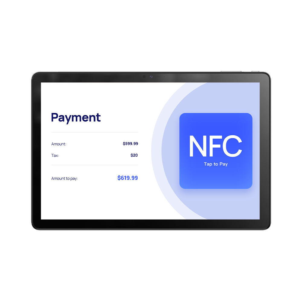 The high-end 10.1-inch front NFC supports dual USB Type-C 4+ 64G MT8786 G80 WiFi 2G 3G 4G Android GMS tablets