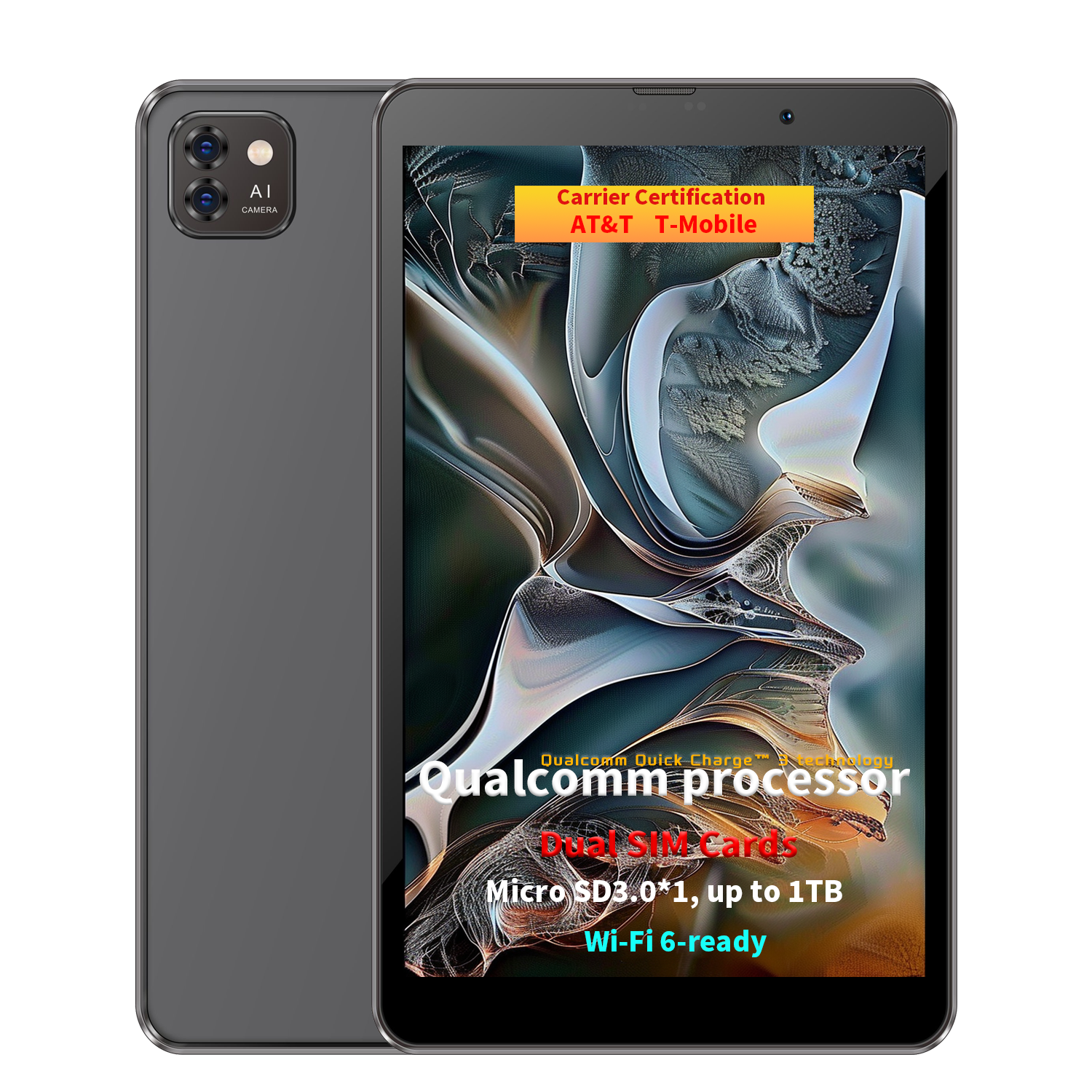 2026 ODM Android 14 Qualcomm Octa-Core 2.1GHz 4GB RAM 8-inch 1280x800 4G WiFi Dual SIM Dual Standby New Entertainment Smart Tablet