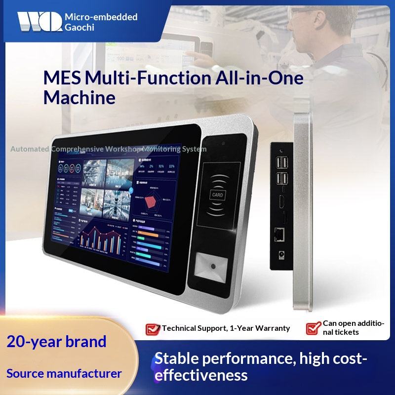 10.1-inch Android ESOP Industrial All-in-One MES Tablet Panel Capacitive Touchscreen Digital Signage Tablet Flue Gas Detector