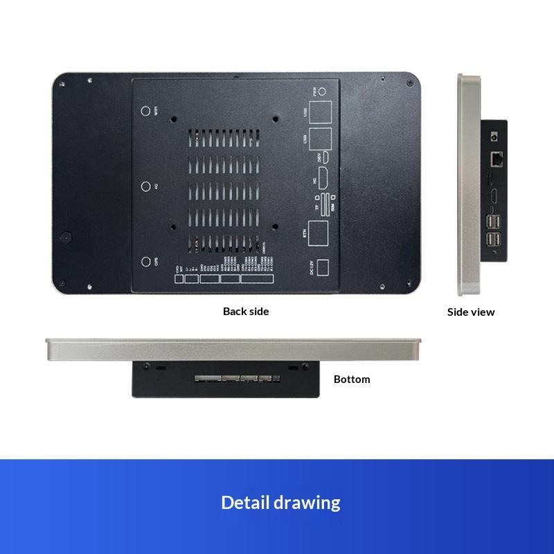 10.1-inch Android ESOP Industrial All-in-One MES Tablet Panel Capacitive Touchscreen Digital Signage Tablet Flue Gas Detector