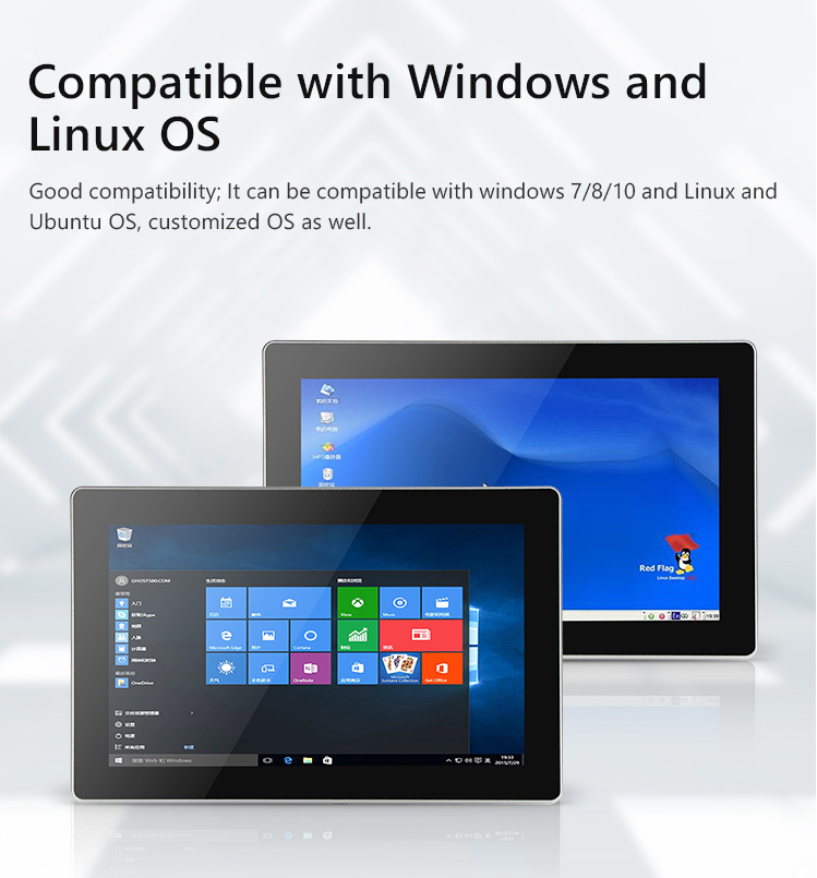 Core i5 6200U 3855U touchscreen panel 10-inch industrial panel DDR4 DDR4 4GB/8GB RAM Win10/Linux mini PC in stock