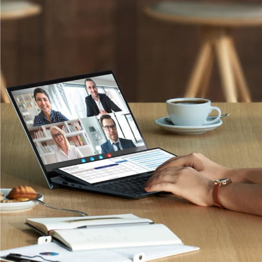 The all-new ASUS Zenbook Duo UX4100EA I7-1165 16GB 512GB 100% sRGB 400nit dual-touch laptop 14-inch laptop lasts 13.5 hours on standby