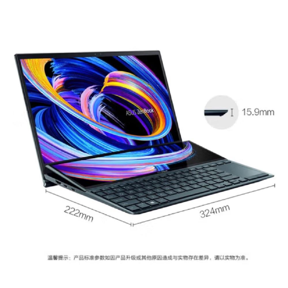 The all-new ASUS Zenbook Duo UX4100EA I7-1165 16GB 512GB 100% sRGB 400nit dual-touch laptop 14-inch laptop lasts 13.5 hours on standby