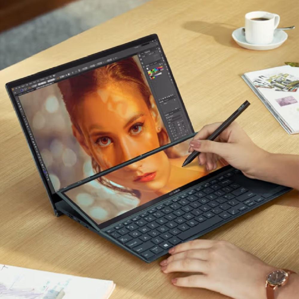 The all-new ASUS Zenbook Duo UX4100EA I7-1165 16GB 512GB 100% sRGB 400nit dual-touch laptop 14-inch laptop lasts 13.5 hours on standby