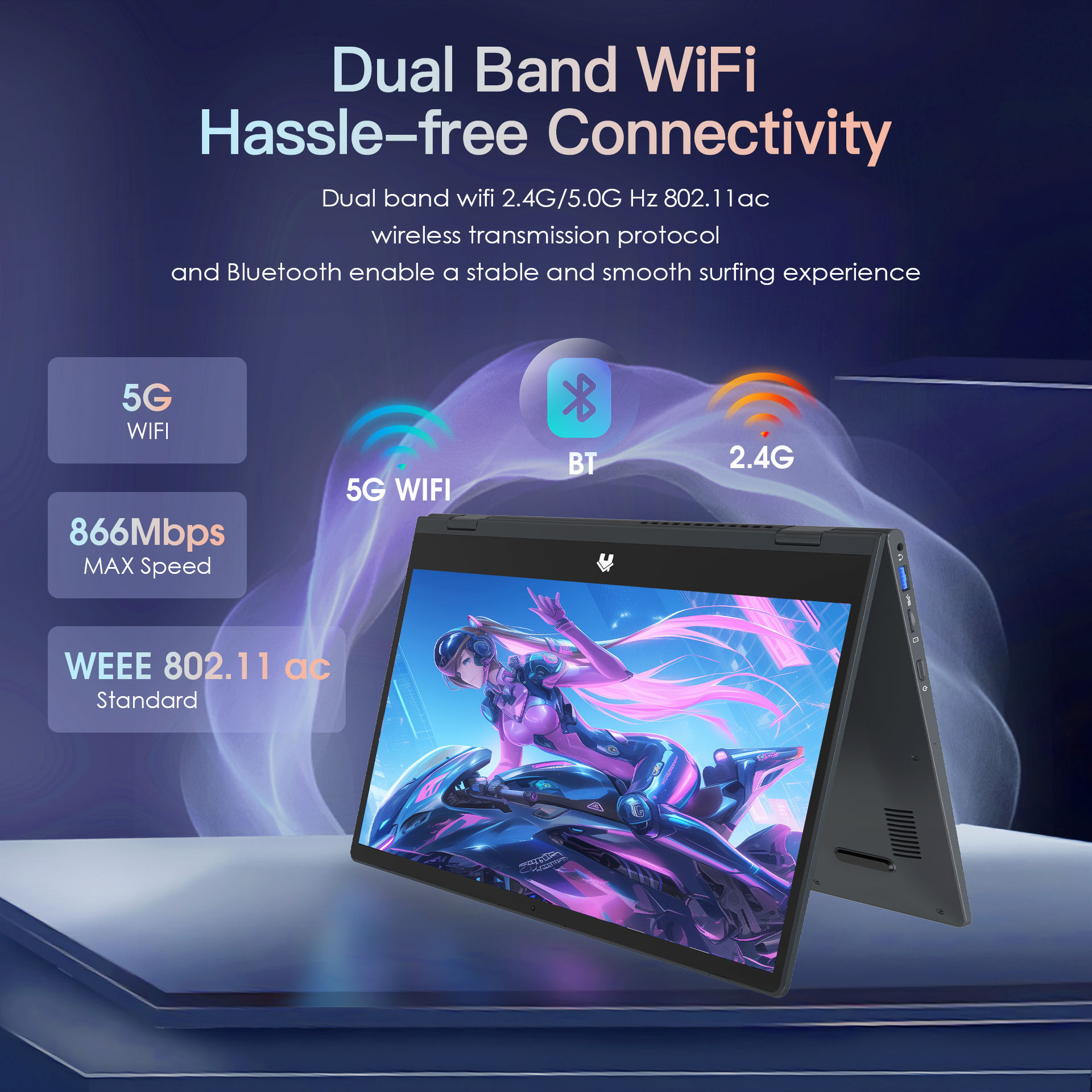 Mini New Laptop Affordable 14.1-inch Business Laptop Intel N95 CPU 512GB SSD 1TB Memory DDR4 Student Touchscreen Laptop