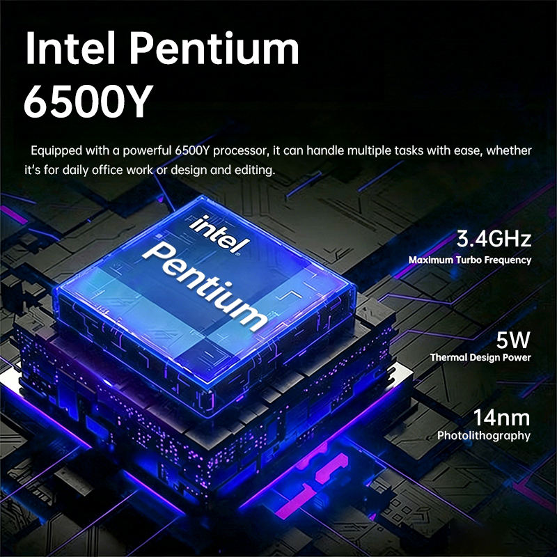 15.6-inch brand new laptop business computer OEM Pentium 6500Y 16GB RAM 1TB SSD Windows 10/11 student laptop