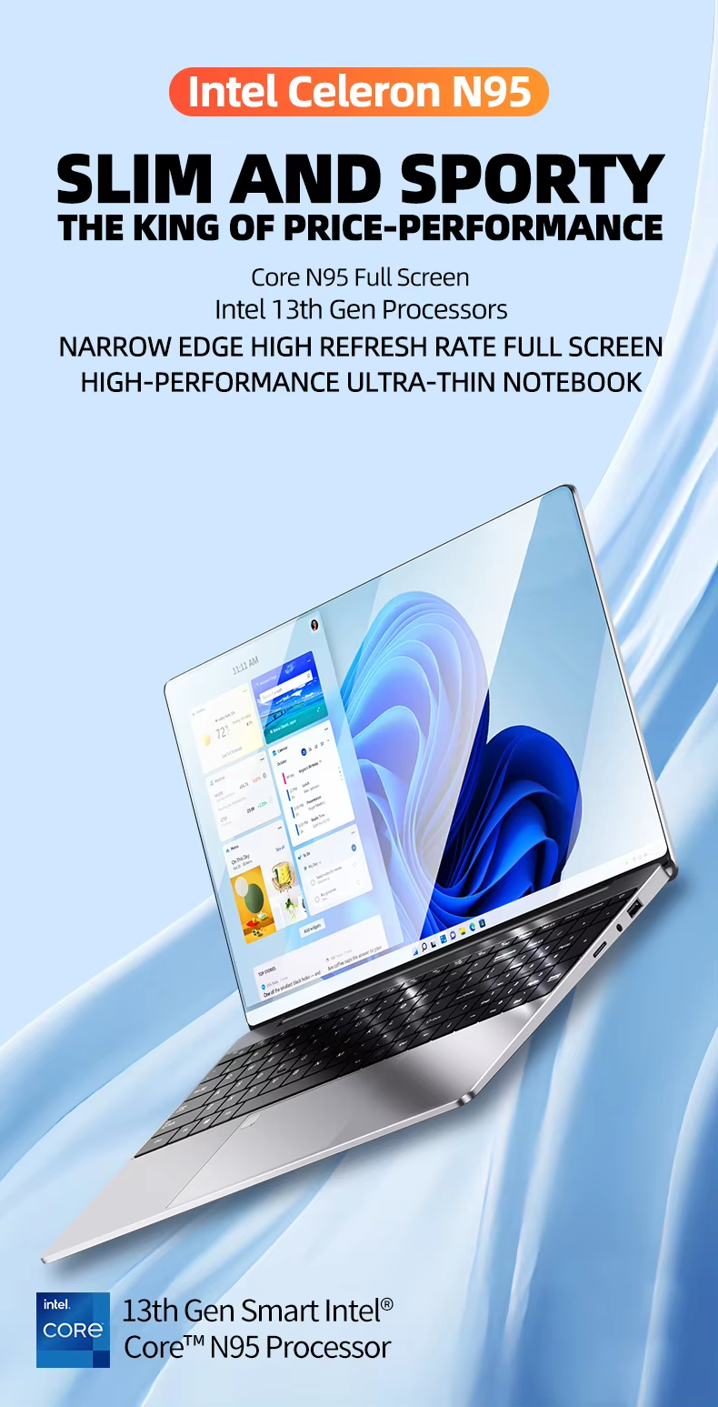 Laptop 14-inch Win10/11 6GB+128GB Affordable laptop supports 128/256/512GB SSD portable computer with i7-level CPU